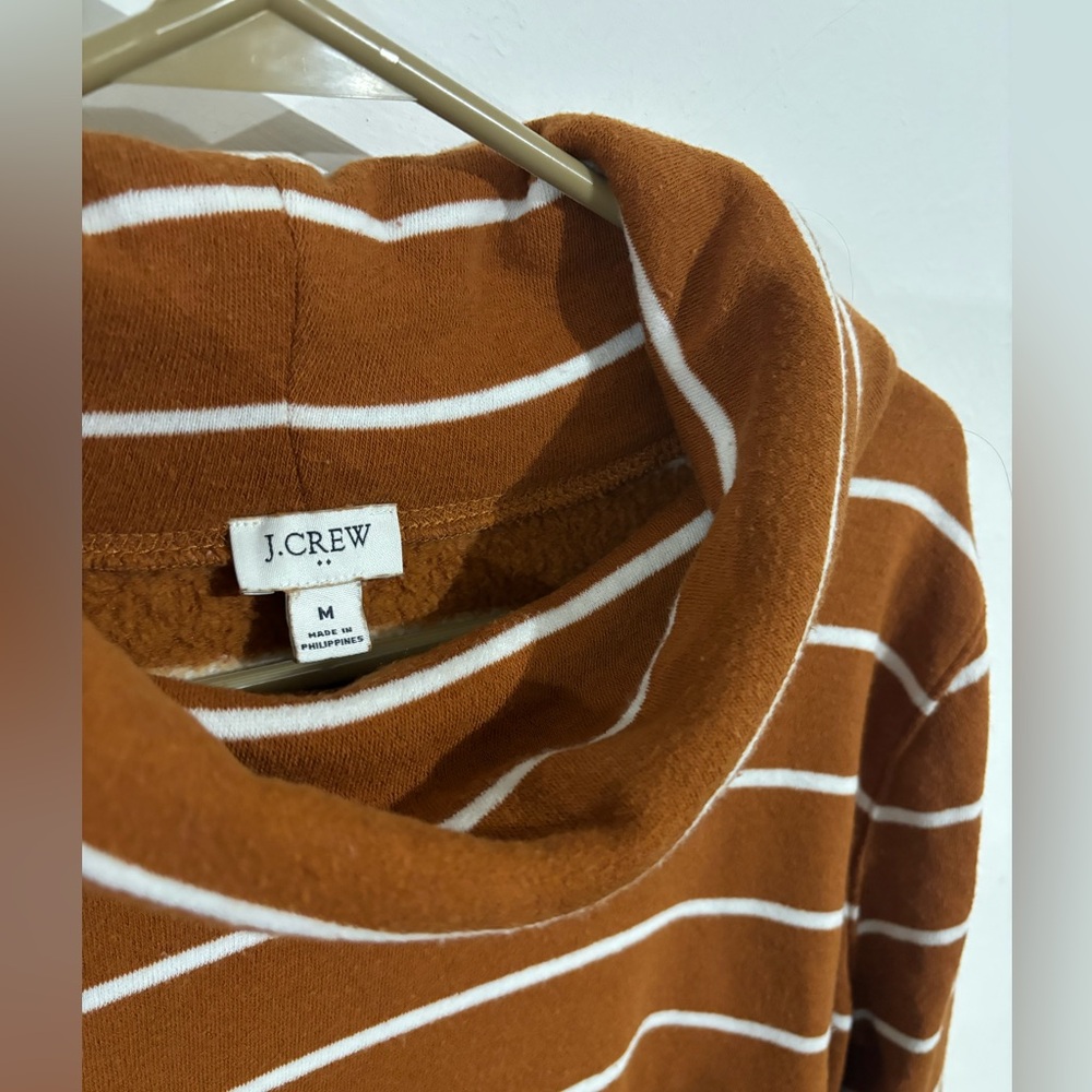 J. Crew Brown Striped Sweater
